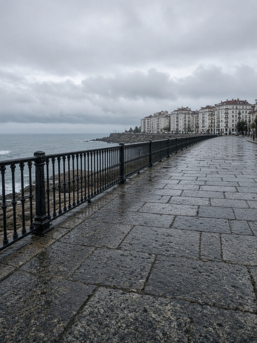 Quay, overcast